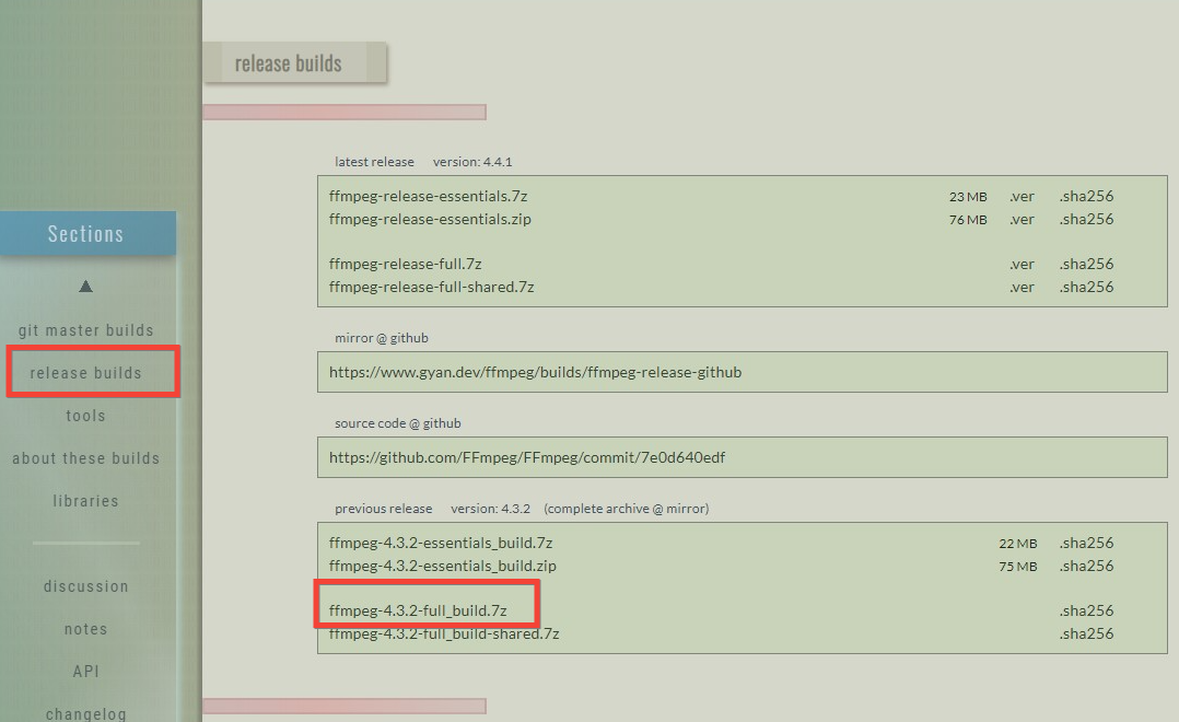 youtube-dl和FFmpeg下载地址