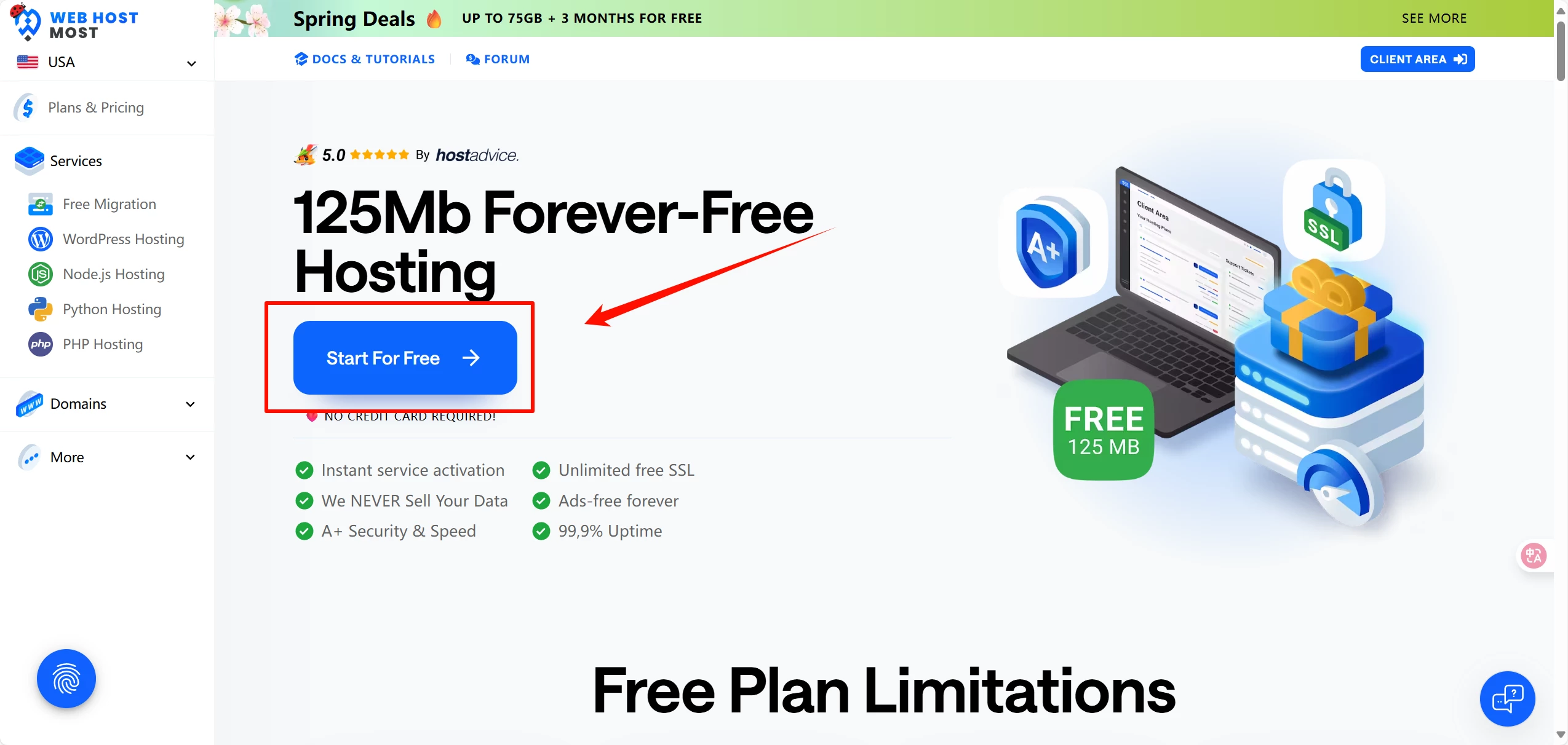 永久免费主机搭建节点