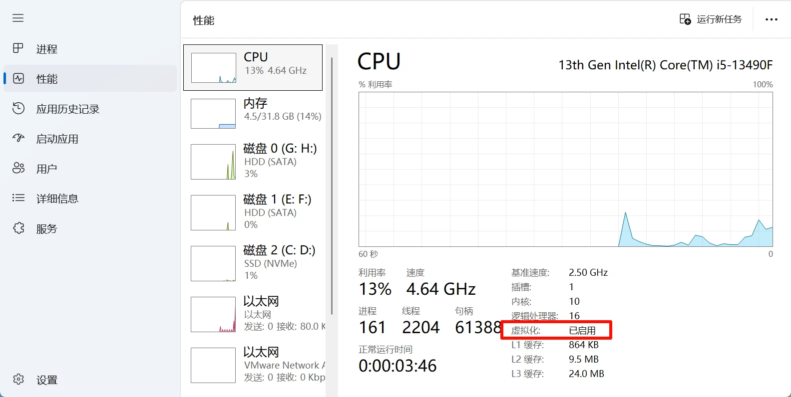 Win11的虚拟机启动虚拟化，报错此平台不支持虚拟化的 Intel VT-x/EPT